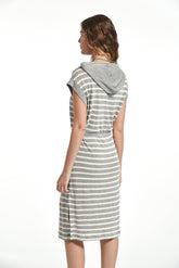 Vestido Gorane Punto Lino-Viscosa Rayas